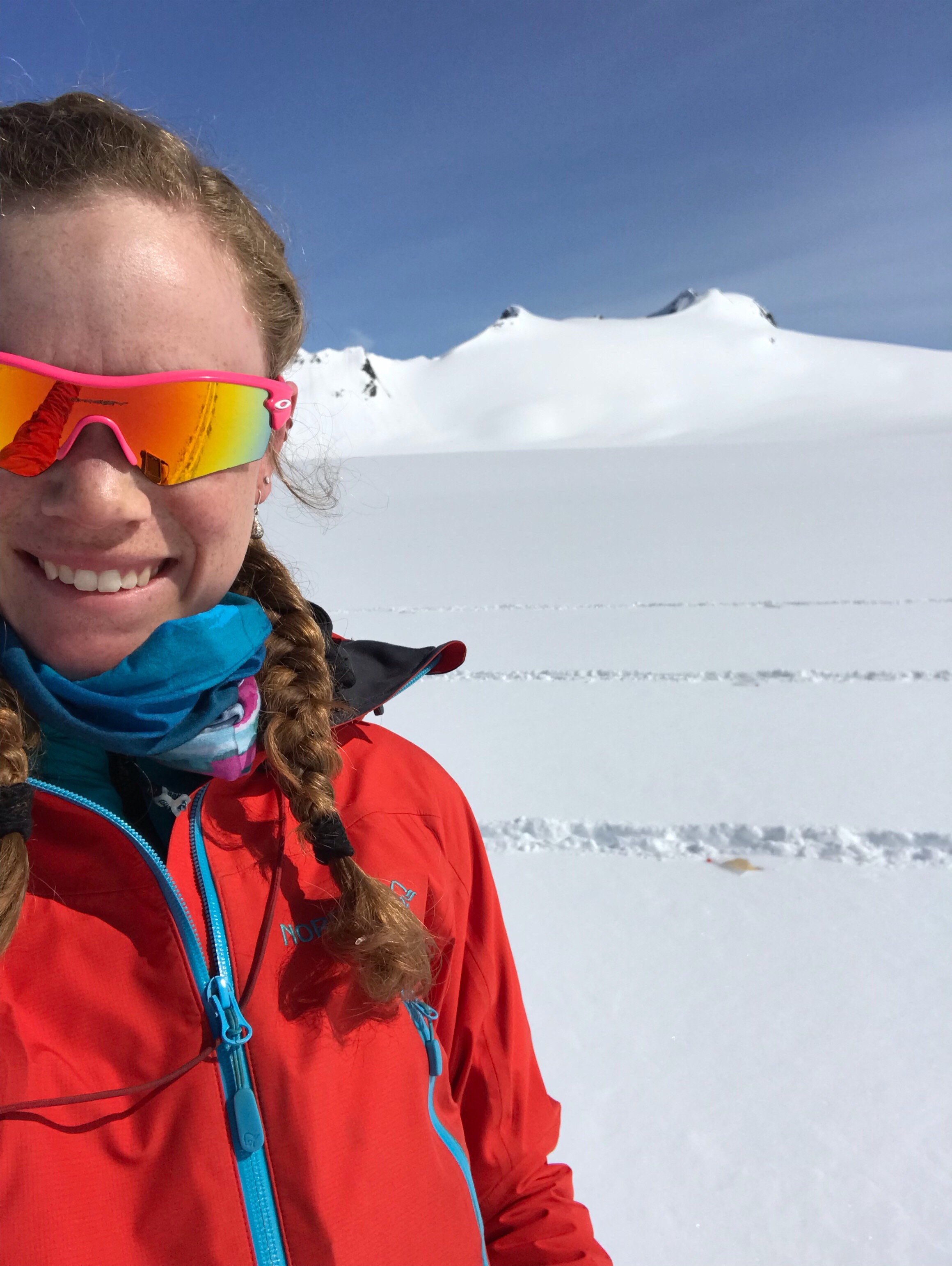 Caroline Brisbois in the field.