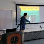 Student presents in PHYS 102X Energy and Society.