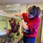 Kaitlyn Houk with Octopus